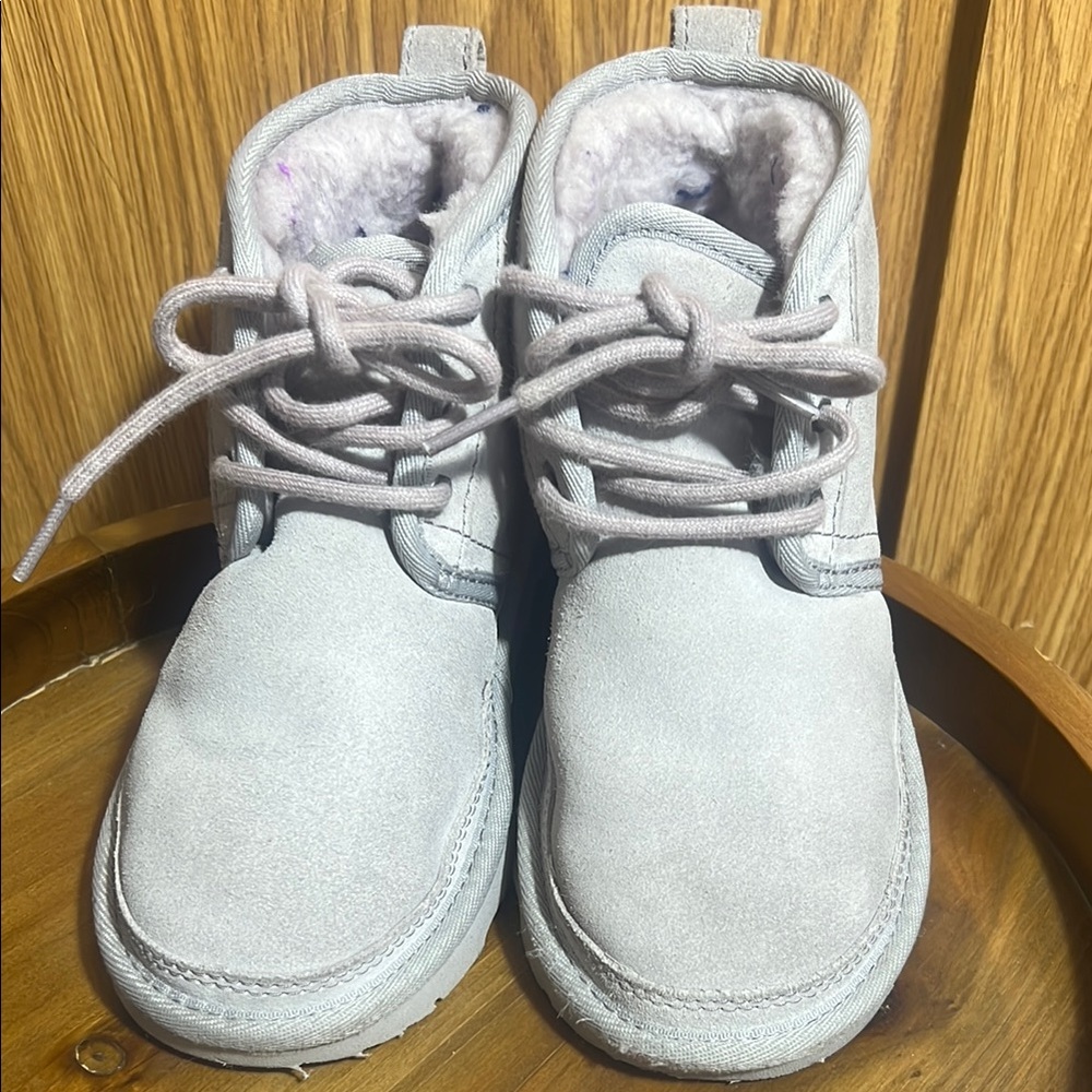 UGG Gray Cozy Suede Boots